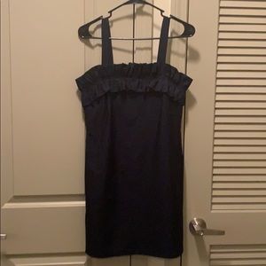 Navy Amanda Uprichard Dress, Small, Ruffle